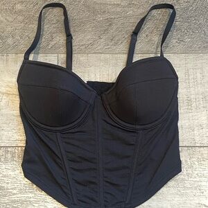 Black Women's Bustier Top